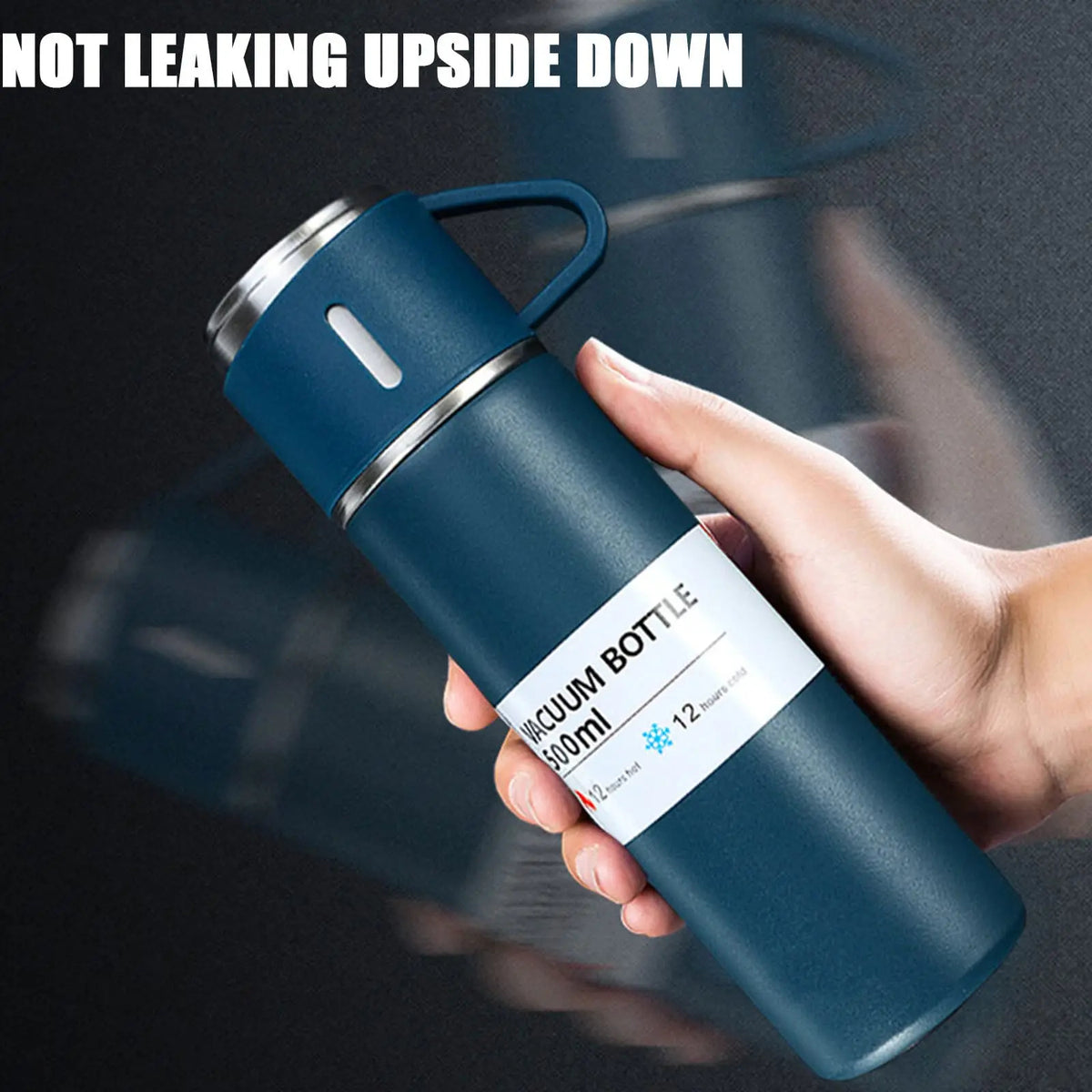 500ML Stainless Steel Vacuum Flask Gift Set Office Business Style Thermos Bottle Outdoor Hot Water Thermal Insulation Couple Cup