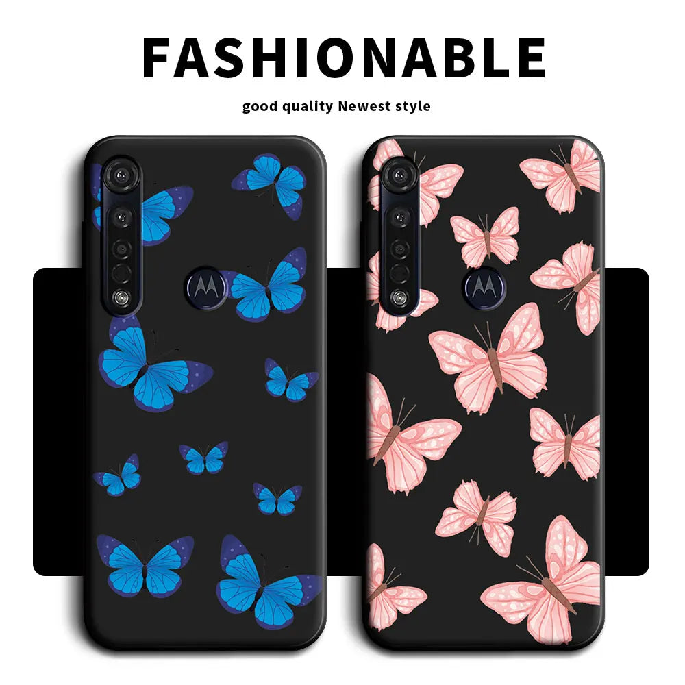 For Motorola Moto G8 Plus Case Soft Silicone Panda Flower Butterfly Couple Phone Case For Moto G8 Play G8 Power Lite Back Cover