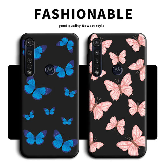 For Motorola Moto G8 Plus Case Soft Silicone Panda Flower Butterfly Couple Phone Case For Moto G8 Play G8 Power Lite Back Cover