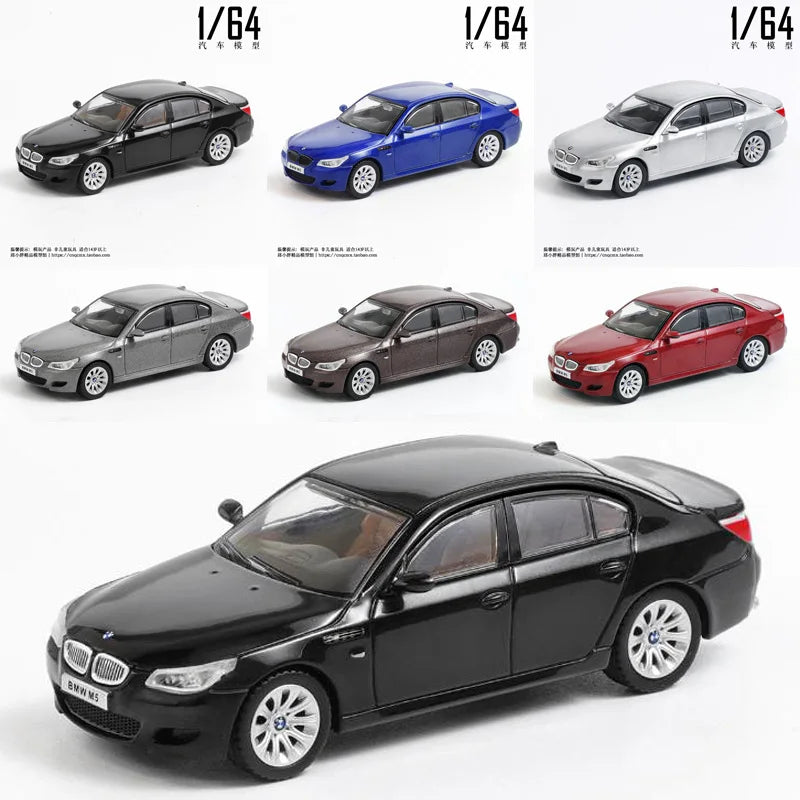 1:64 BMW M5 E60 Alloy Scale Car Model Diecast Metal Miniature Model Car Toy Car Vehicle Static Collection Children Toy Gifts