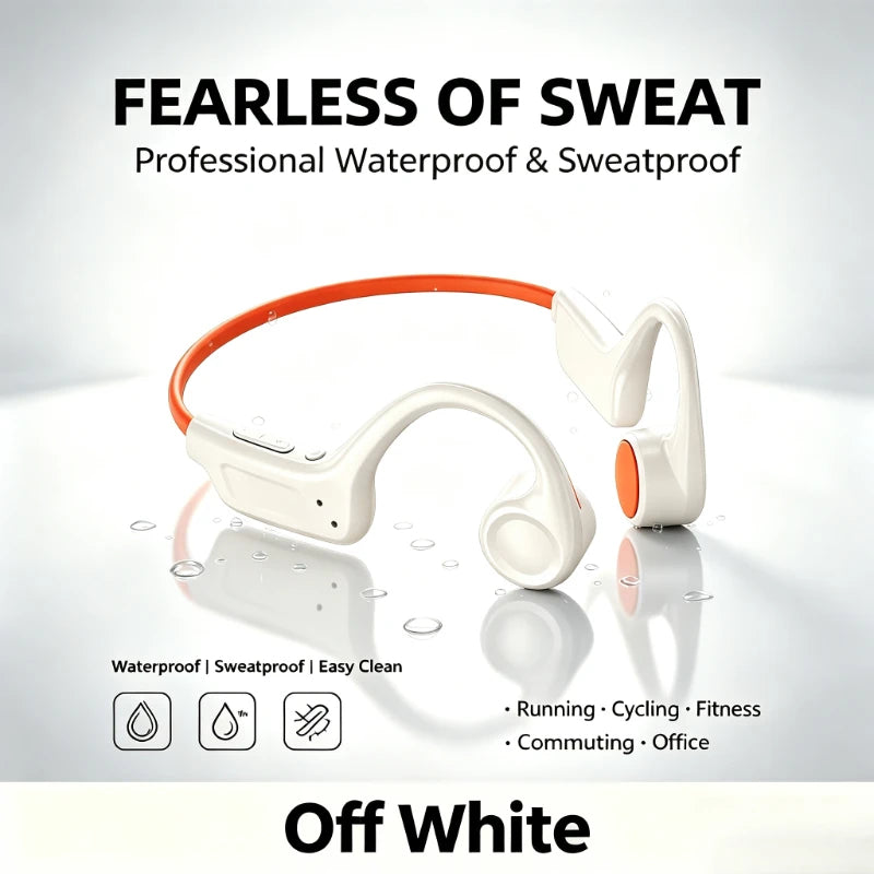 2026 New OWS Bone Conduction Open Ear Earbuds Mic Type-C Fast Charge Long Standby Bluetooth Sports Headphones For RunningCommute