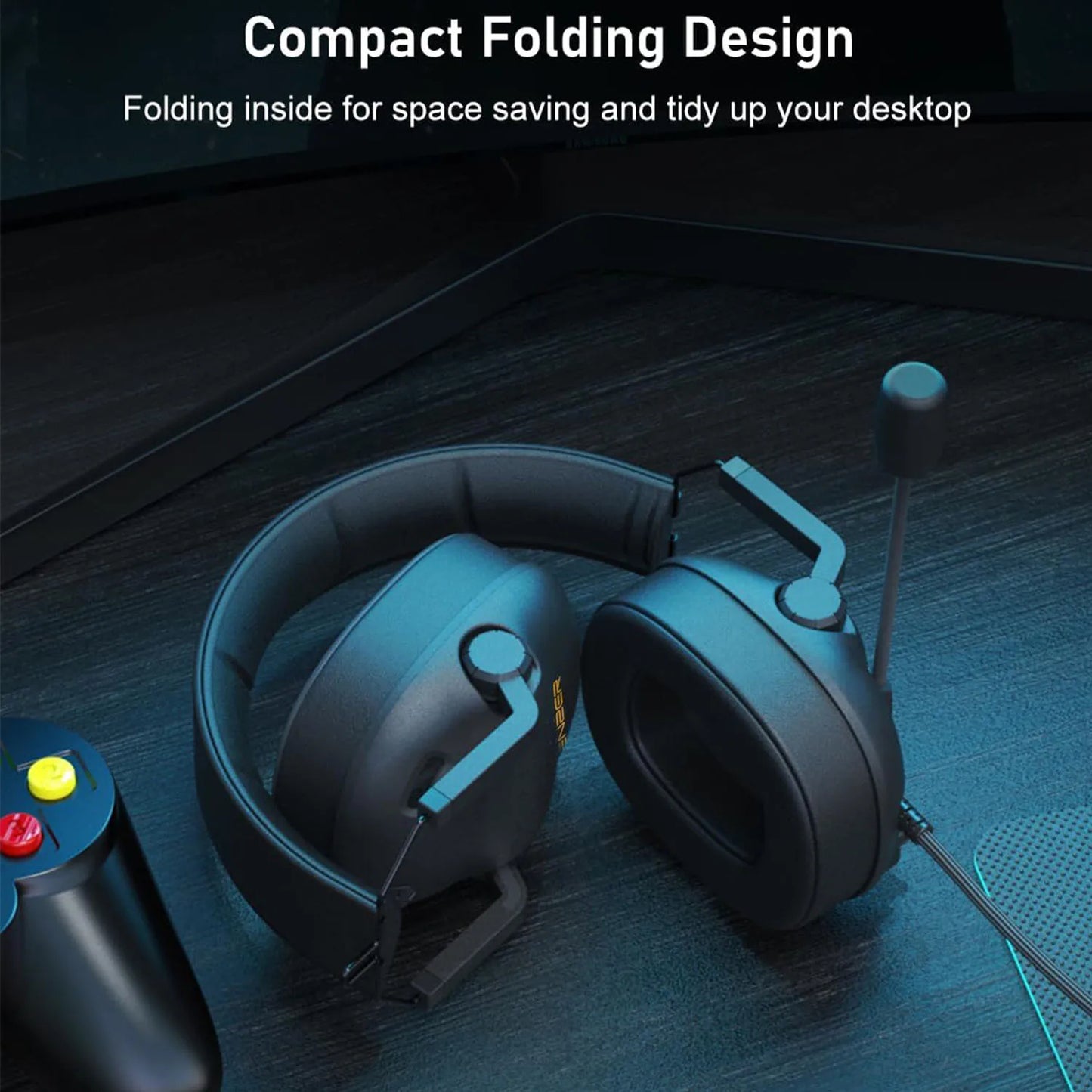 Wired Gaming Headset with Microphone for Pc,Xbox One Series,Ps4,Ps5,Switch,Noise Cancelling Headphones for Laptop,Nintendo,Gamer