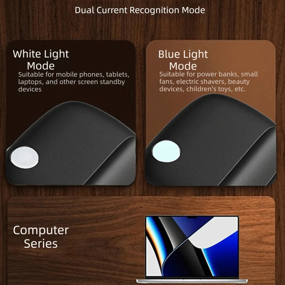 140W Smart Auto Eject Charger Auto-Disconnect Type-C Full Charge Separator Protector Battery Protection