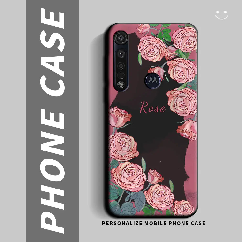 For Motorola Moto G8 Plus Case Soft Silicone Panda Flower Butterfly Couple Phone Case For Moto G8 Play G8 Power Lite Back Cover