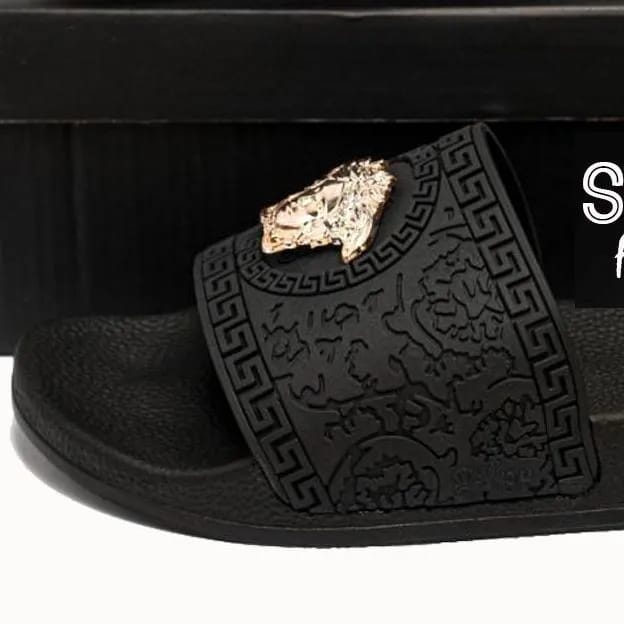 Men’s Stylish White Gay & Black Flip Flops | Lightweight Non-Slip Casual Slippers