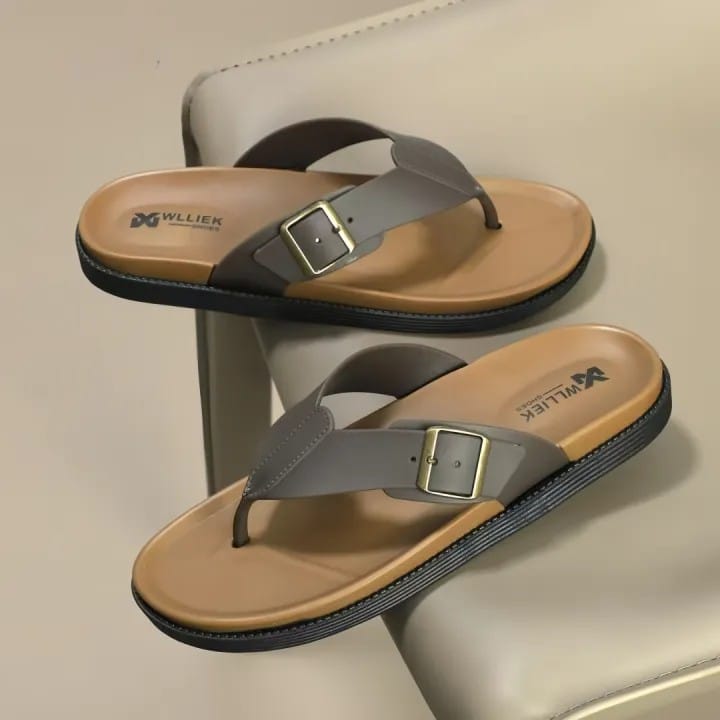 Auralix Men’s Brown Casual Flip Flops | Soft Sole Lightweight Summer Chappal