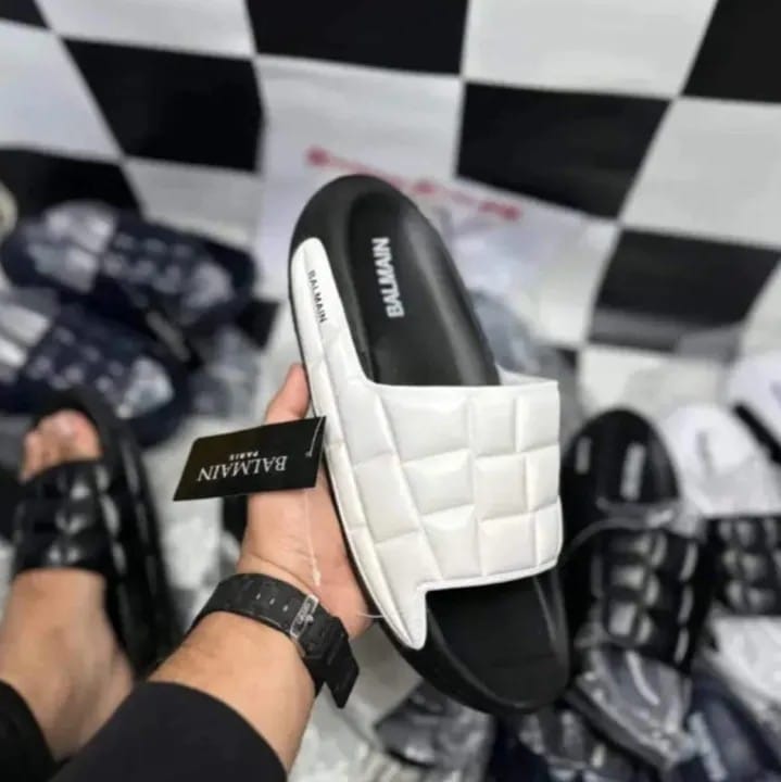 BALMAIN Men’s Casual Slides | Stylish Soft Sole Flip Flops for Everyday Wear