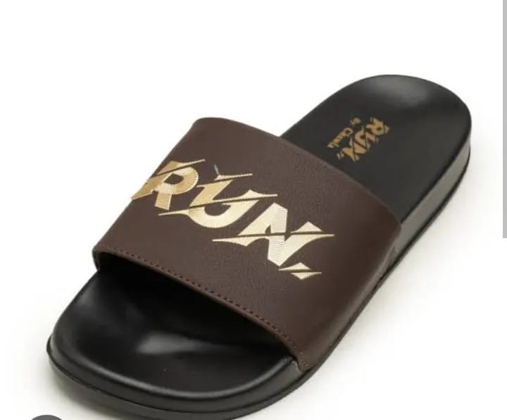 Run Men’s Premium Comfort Slides | Stylish Everyday Chappal for Men