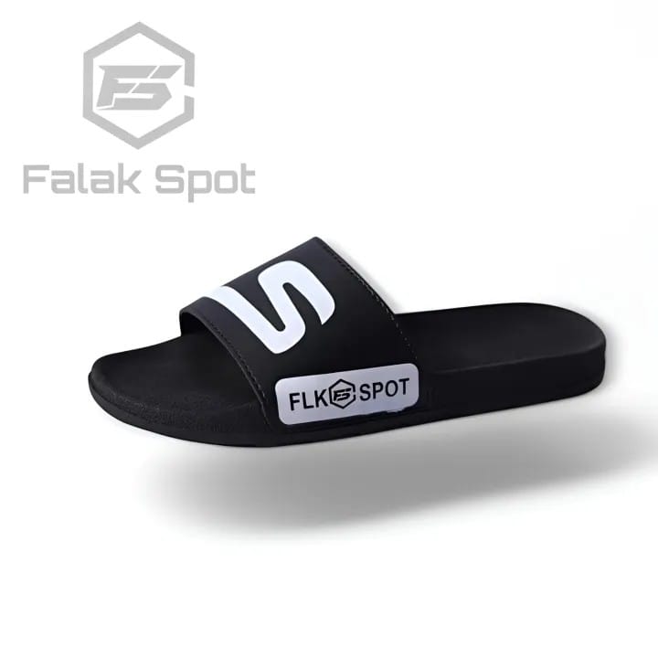 Men’s White Leather Softy Slides | Trendy Stylish Slip-On Chappal for Boys .
