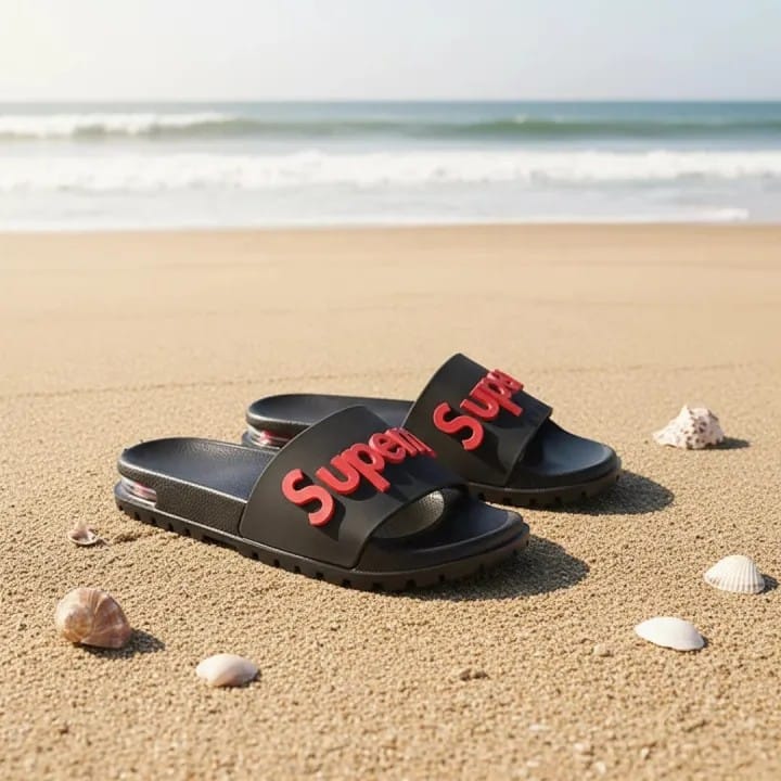 Supreme Men’s Air Cushion Slides | Ultra-Soft Anti-Slip Casual Chappal