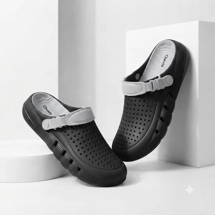 Chawla Men’s Branded Crocs Half Shoes | Premium Casual Comfort Slippers