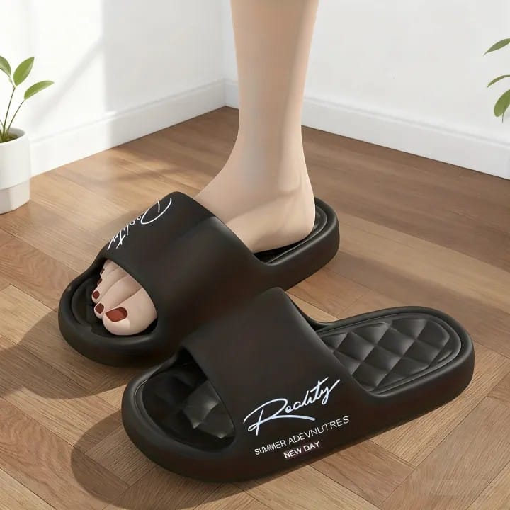 Unisex Cloud Cushion Slides | Soft Quilted Slippers for Home & Outdoor